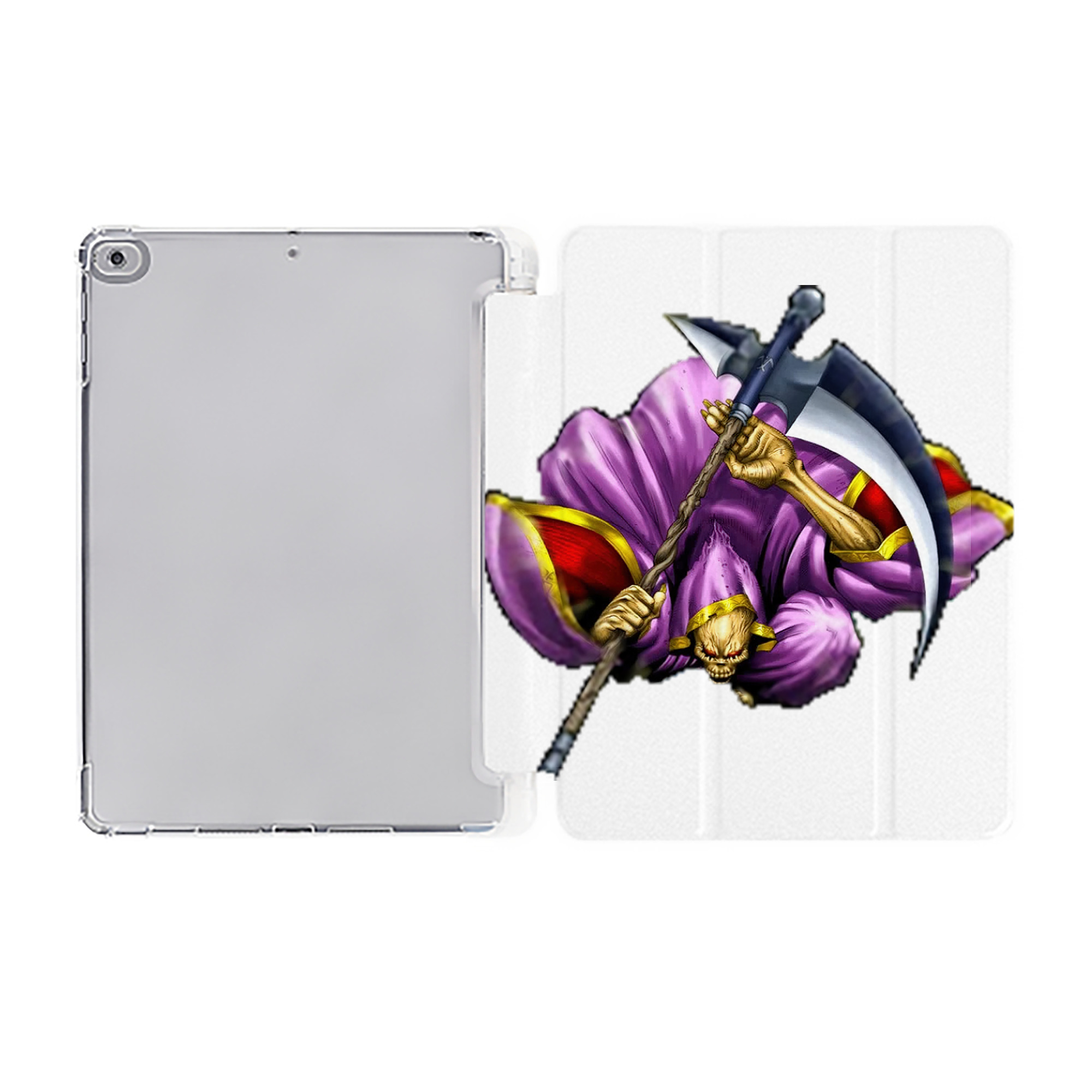 （画像用） 遊☆戯☆王 Yu-Gi-Oh! IPad ケース ペン収納付き 三つ折りスタンド PUレザー×シリコン 対応機種9.5/10.5/10.9インチ